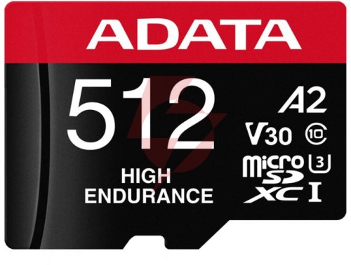 Adata karta microsd high endurance 512gb uhs1 u3 v30 a2 100/85mb/s + adapter