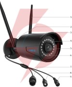 Kamera ip wifi reolink w320 5mpix wi-fi p2p czarna