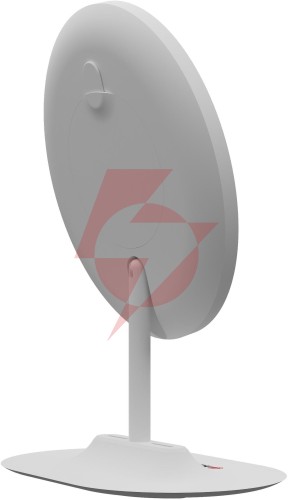 Lusterko do makijażu humanas hs-ml03 z podświetleniem led - biały