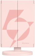 Lusterko do makijażu humanas hs-ml04 z podświetleniem led - różowy