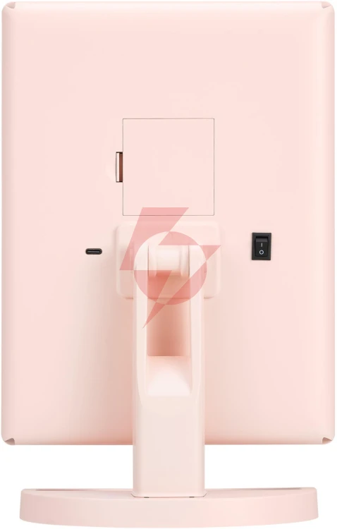 Lusterko do makijażu humanas hs-ml04 z podświetleniem led - różowy