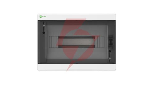 Rozdzielnica modułowa ELEGANT 1x12 PE+N podtynkowa IP40 PE+N drzwi dymny 2434-01