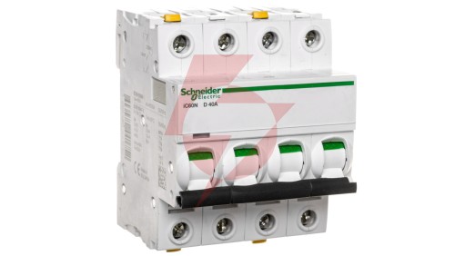 Wyłącznik nadprądowy 4P D 40A 6kA AC iC60N-D40-4 A9F05440