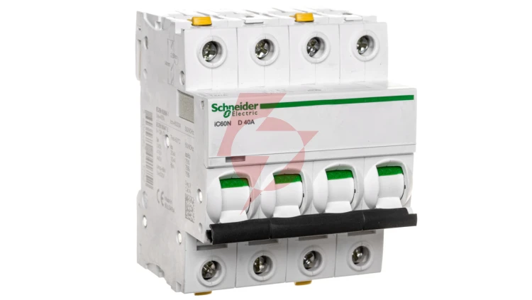 Wyłącznik nadprądowy 4P D 40A 6kA AC iC60N-D40-4 A9F05440