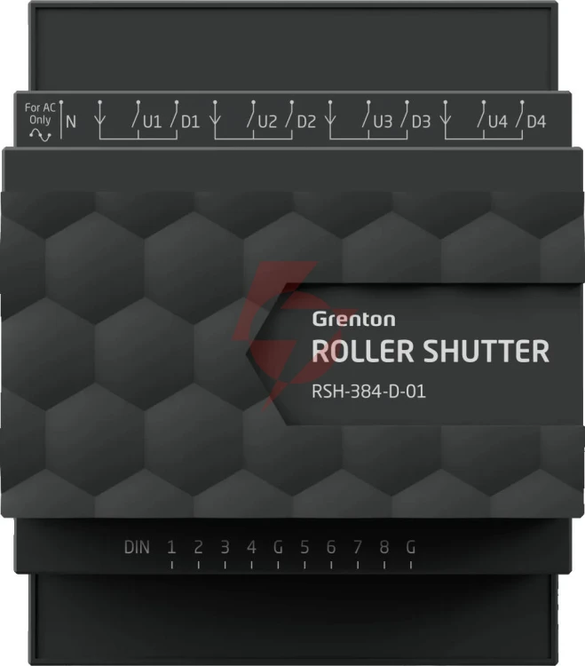 Moduł grenton roller shutter x4, din, tf-bus