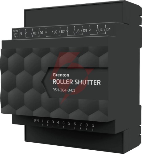 Moduł grenton roller shutter x4, din, tf-bus
