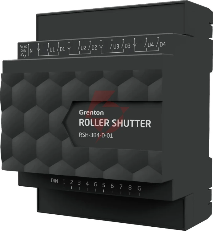 Moduł grenton roller shutter x4, din, tf-bus