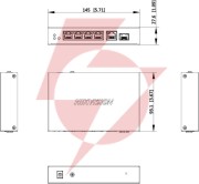 Switch hikvision ds-3e1506p-ei/m-4p1t1f(o-std)