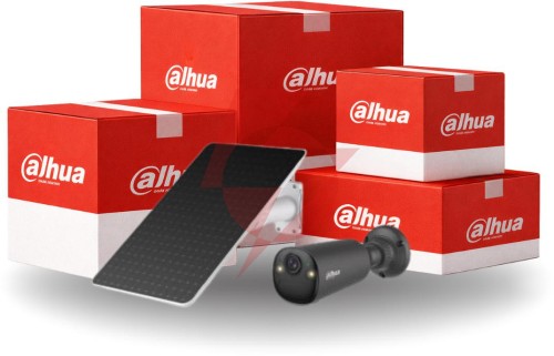 Zestaw dahua kamera 4g panel kit/bf4ca-4g-0210b-xl/m0508 opakowanie zbiorcze 2 szt