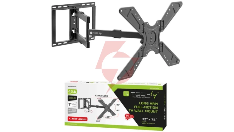 Uchwyt ścienny do TV/LCD 32-75 LED/LCD do 45kg obrotowy uchylny