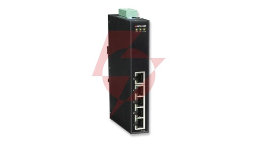 Switch 5x RJ45 10/100 przemysłowy IP30, metalowy, na szynę DIN