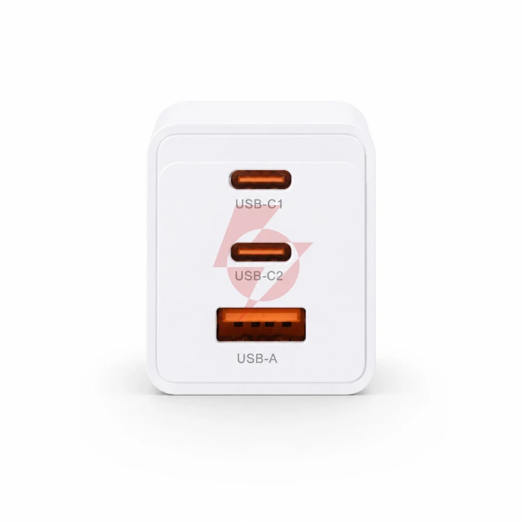 Ładowarka sieciowa voltage gan charger 67w pd 3.0 qc 3.0 usb-a 2x usb-c biała