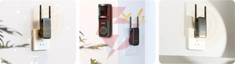 Dzwonek bezprzewodowy imou 3 kit 4mp