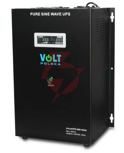 Przetwornica volt polska sinusups-500 40ah 12v 300/500w