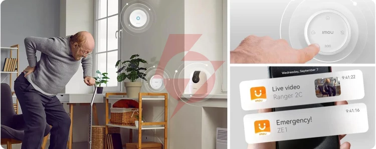 Zestaw czujek imou alarm kit z kamerą ranger 2c