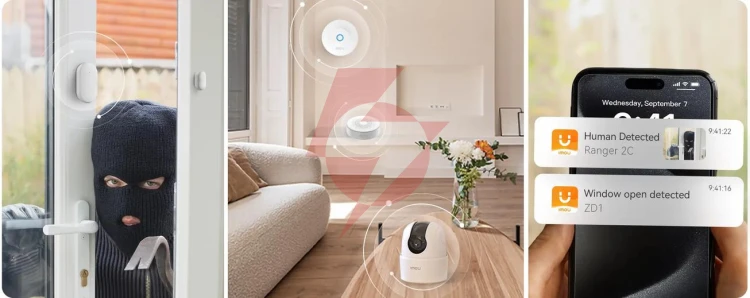 Zestaw czujek imou alarm kit z kamerą ranger 2c