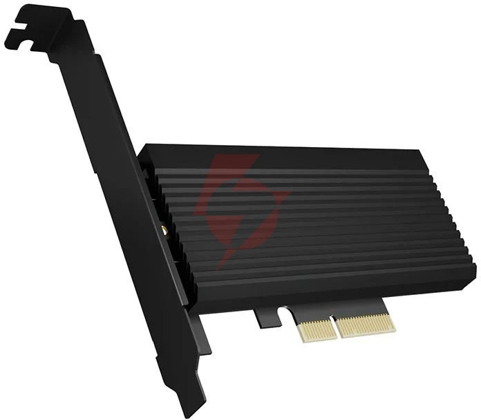 Kontroler icybox  karta pci na m.2 ssd nvme ib-pci208-hs z radiatorem