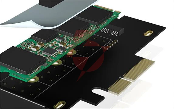 Kontroler icybox  karta pci na m.2 ssd nvme ib-pci208-hs z radiatorem
