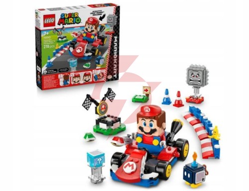 Klocki lego super mario 72043 - mario kart: interaktywna figurka lego mario i standard kart