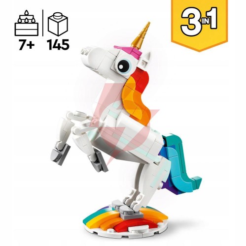 Klocki lego creator 3w1 31140 - magiczny jednorożec