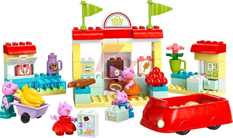 Klocki lego duplo - peppa i supermarket