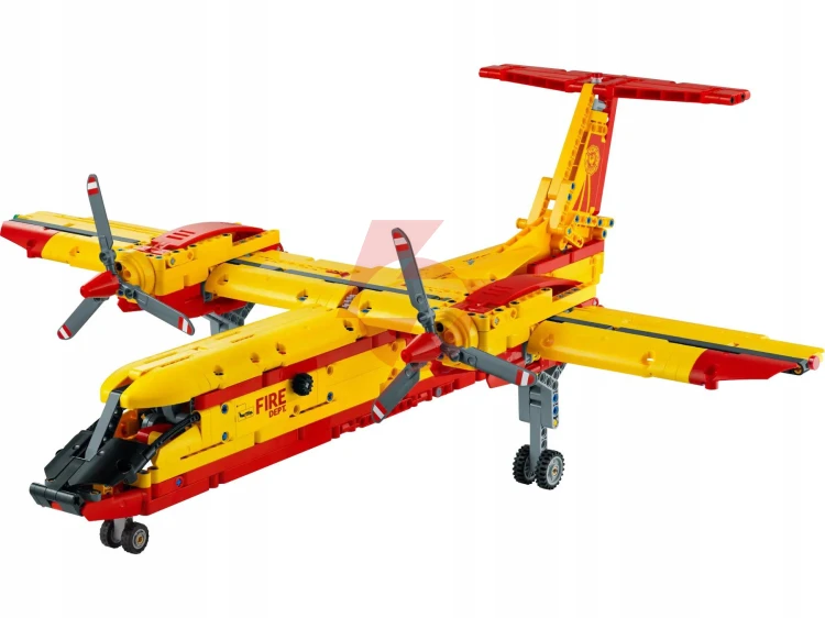 Klocki lego technic - samolot gaśniczy