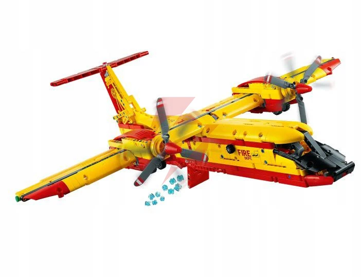 Klocki lego technic - samolot gaśniczy