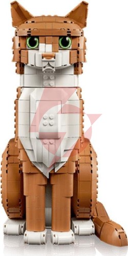 Klocki lego ideas - rudy kot