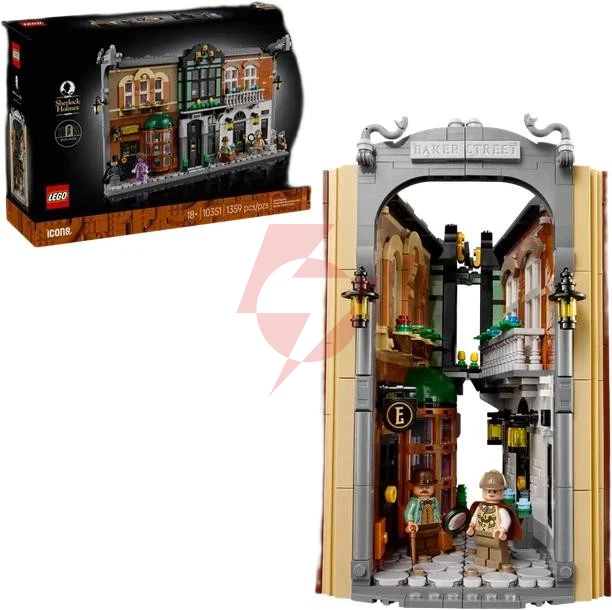 Klocki lego icons - sherlock holmes: book nook