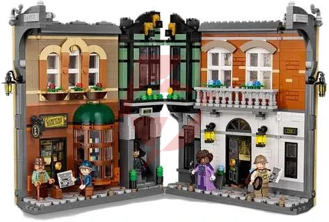 Klocki lego icons - sherlock holmes: book nook