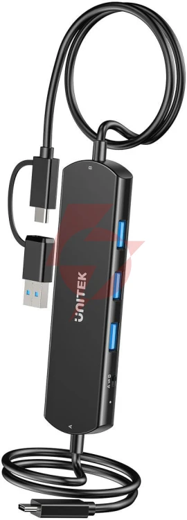 Unitek kvm hub 10 gbps – przełączanie między 2 hostami, 3×usb-a