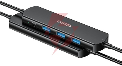 Unitek kvm hub 10 gbps – przełączanie między 2 hostami, 3×usb-a