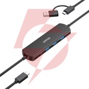 Unitek kvm hub 10 gbps – przełączanie między 2 hostami, 3×usb-a