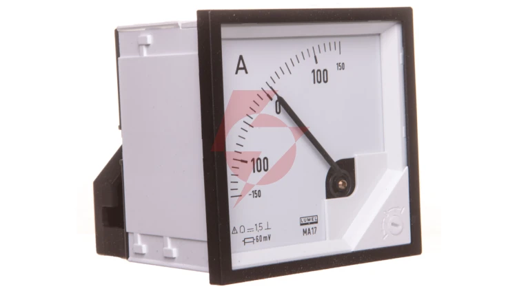 Amperomierz analogowy 72x72 N IP50 BB17 +/-150A/+-60mV pozycja pracy C3 K=90 st. bez atestu KJ MA17N BB1700000000