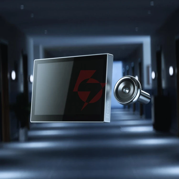 Bezprzewodowy wizjer do drzwi ezviz cp2 2mp srebrny