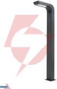 Hybrydowy słupek ogrodowy led bemko solveo 7w 600lm 3000k/4000k/6500k 80cm ip65 dark grey cz.pir