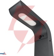 Hybrydowy słupek ogrodowy led bemko solveo 7w 600lm 3000k/4000k/6500k 80cm ip65 dark grey cz.pir