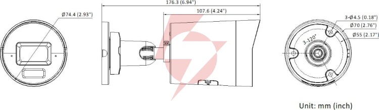 Kamera ip hikvision 16mp ds-2cd20166g3-iuy/sl(2.8mm)/efo-stdblack