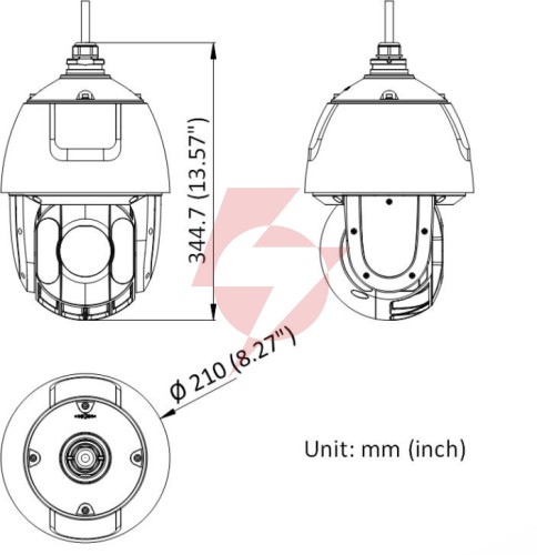 Kamera ip hikvision ds-2de5425iwg1-e