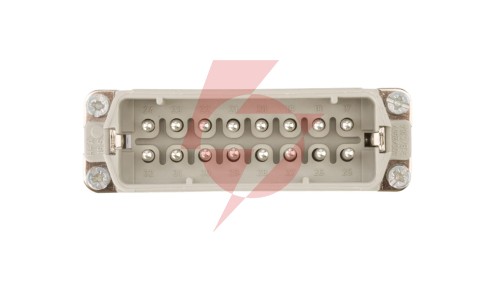 Wkład złącza 16P+PE męski 16A 250V EPIC H-A 16 SS 17-32 DR PH1 10540000