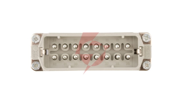 Wkład złącza 16P+PE męski 16A 250V EPIC H-A 16 SS 17-32 DR PH1 10540000