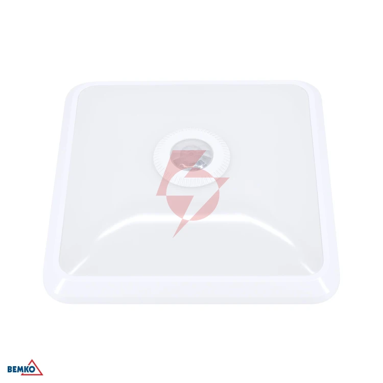 Plafoniera led doria  12w 4000k 1000lm ip20 kwadrat cz. pir