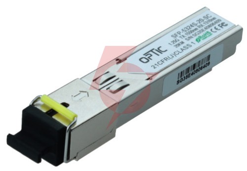 Moduł sfp wdm 1.25gbps, sc sm, 16db (20km)  tx1550/rx1310
