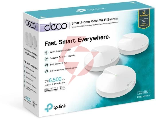 Domowy system wi-fi mesh tp-link deco m9 plus (3-pack)
