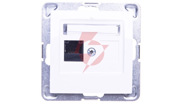 IMPRESJA Gniazdo komputerowe pojedyncze RJ45 kat.5e MMC białe GPK-1Y/K/m/00