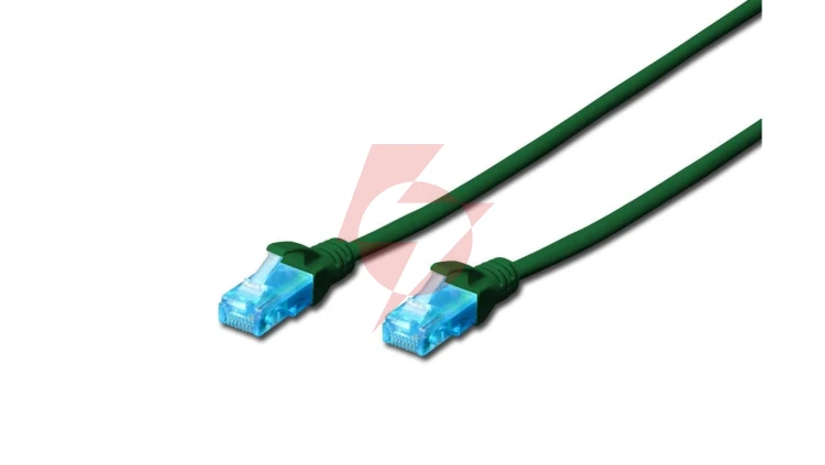Kabel krosowy (Patch Cord) U/UTP kat.5e zielony 1m DK-1512-010/G