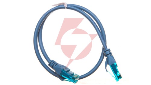 Kabel krosowy (Patch Cord) U/UTP kat.5e niebieski 0,5m DK-1512-005/B