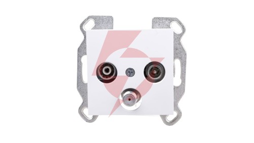 Lumina Gniazdo antenowe RTV-SAT standard białe WL3110