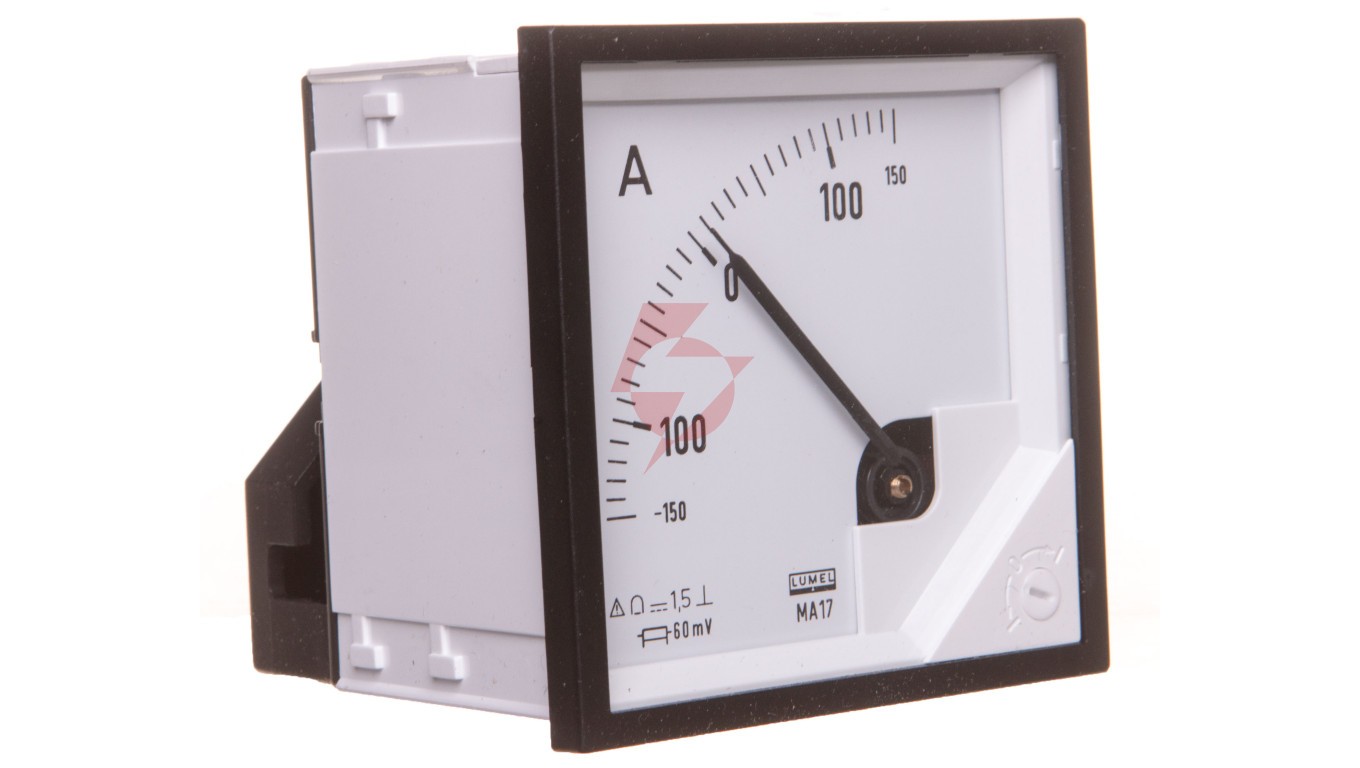 Amperomierz analogowy 72x72 N IP50 BB17 +/-150A/+-60mV pozycja pracy C3 K=90 st. bez atestu KJ MA17N BB1700000000