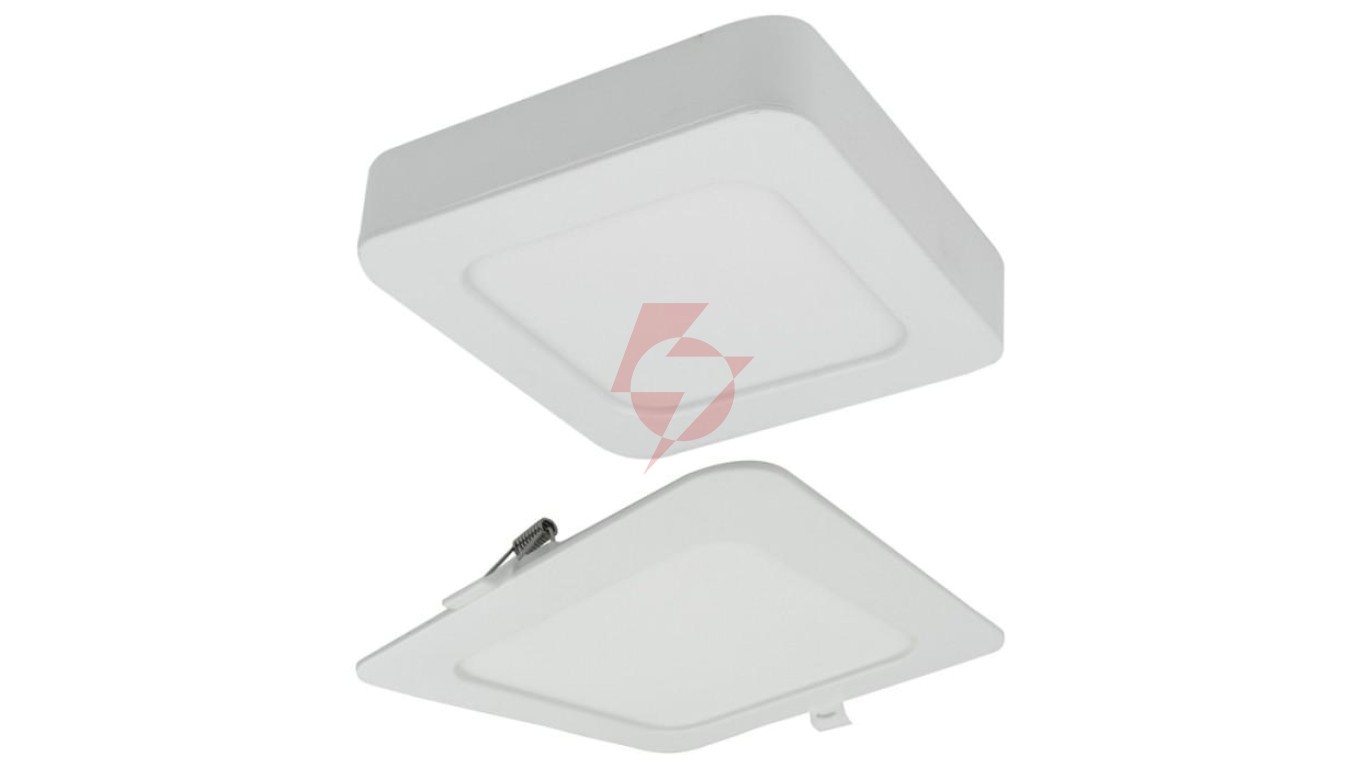 Oprawa downlight CCT 2w1 z ramka 24W 2200lm IP20 kwadrat biały EC61086